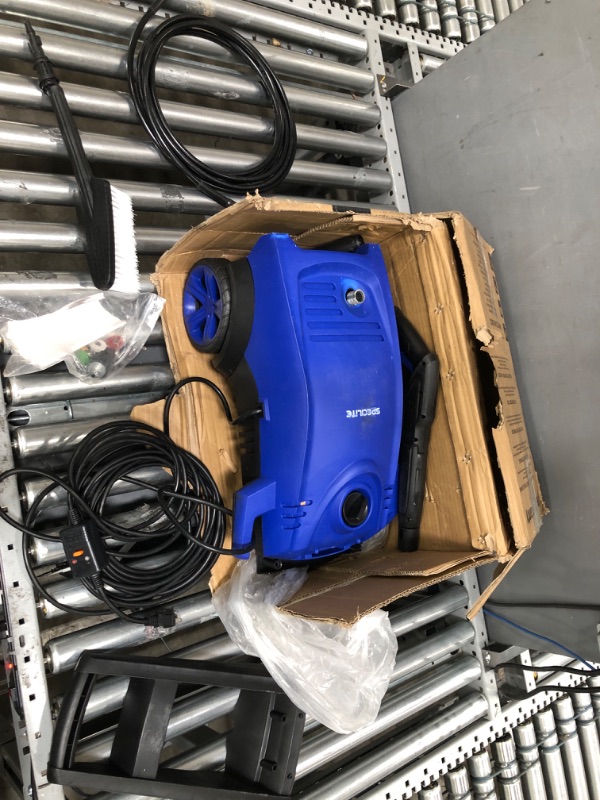 Photo 2 of **MISSING PARTS** SPECILITE Electric Pressure Power Washer - 1800W High Power Washer with TSS, 2000 PSI 1.76 GPM Car Washer Cleaner for Home, Driveway, Fence, Patio Furniture, Garden, Glass (Blue)
