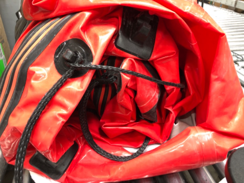 Photo 4 of **MINOR DAMAGE** Inflatable Boat Raft Dinghy Sport Fishing Boat,Inflatable Boat kit,Including Paddles,Pumps, Repair Kits, Carrying Bags.
