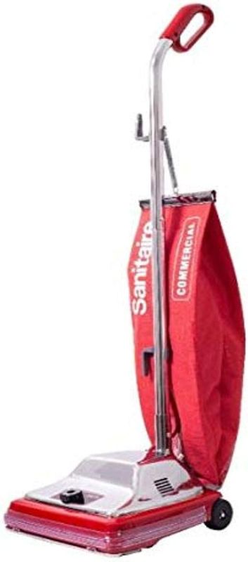 Photo 1 of * MINOR DAMAGE**MISSING HARDWARE** Sanitaire Tradition Upright Bagged Commercial Vacuum, SC886G 8.5" x 17.3" x 21.3

