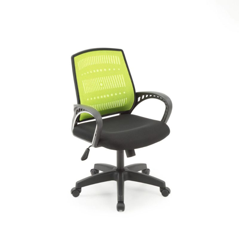 Photo 1 of Contemporary Home Living 38" Green and Black Adjustable Swiveling Office Chair with Padded Seat