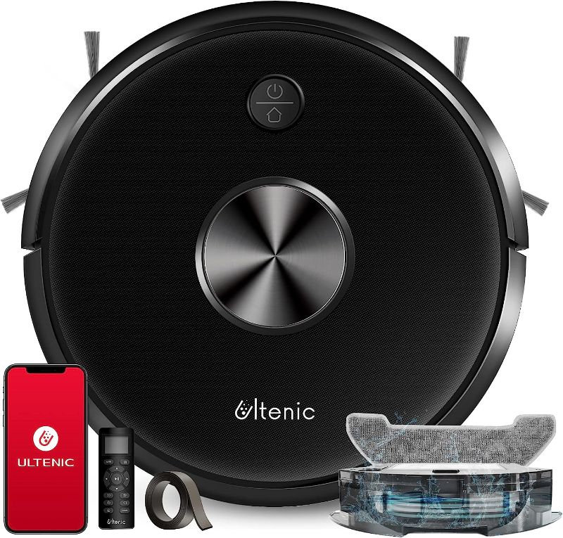 Photo 1 of **SEE NOTES**
Ultenic Robot Vacuum and Mop Combo, 3000Pa Robotic Vacuums Cleaner Powerful and Quiet, Vacuum Robot with Schedule, Smart Navigation, Works with Alexa, Ideal for Pet Hair, Hard Floor and Carpet