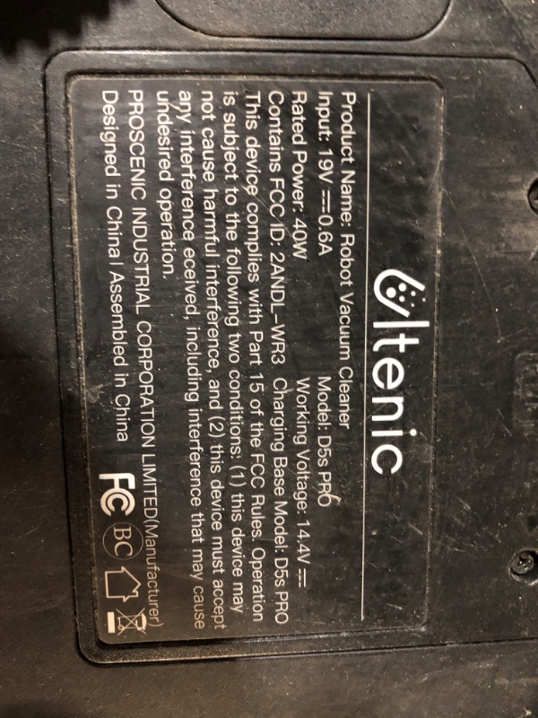 Photo 5 of **SEE NOTES**
Ultenic Robot Vacuum and Mop Combo, 3000Pa Robotic Vacuums Cleaner Powerful and Quiet, Vacuum Robot with Schedule, Smart Navigation, Works with Alexa, Ideal for Pet Hair, Hard Floor and Carpet