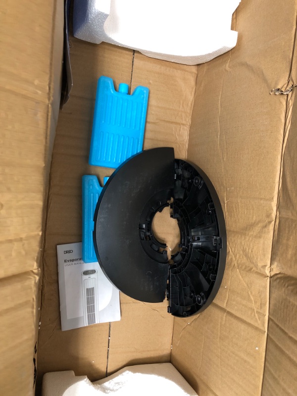 Photo 1 of Dreo Evaporative Air Cooler, 40” Cooling Fan 2023 Upgrade with 80° Oscillating, Removable Water Tank, Ice Packs, Remote Control, 4 Speeds, 7H Timer, Personal Swamp Cooler for Room Home Office