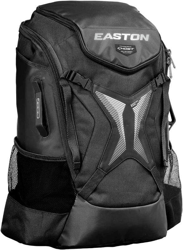 Photo 1 of 
Easton | Ghost NX Backpack Equipment Bag | Adult | Fastpitch Softball | Team Logo Panel | Multiple Colors
Color:Black
