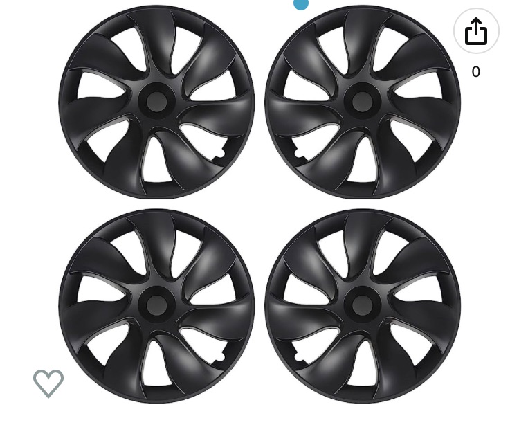 Photo 1 of 
19 Inch Hub Caps Replacement Compatible with Tesla Model Y 2020?2023, 4PCS Anti Scratch Rim Protector for Car Wheels, Easy to Install, Full Protection Automobile Hubcap Wheel Cover (Matte Black)