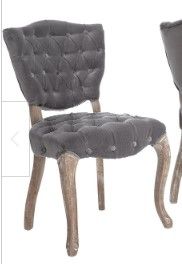 Photo 1 of **SEE NOTES**
Bates Tufted Grey Fabric Dining Chairs (pair) 61624.00GRY
1 GOOD CHAIR