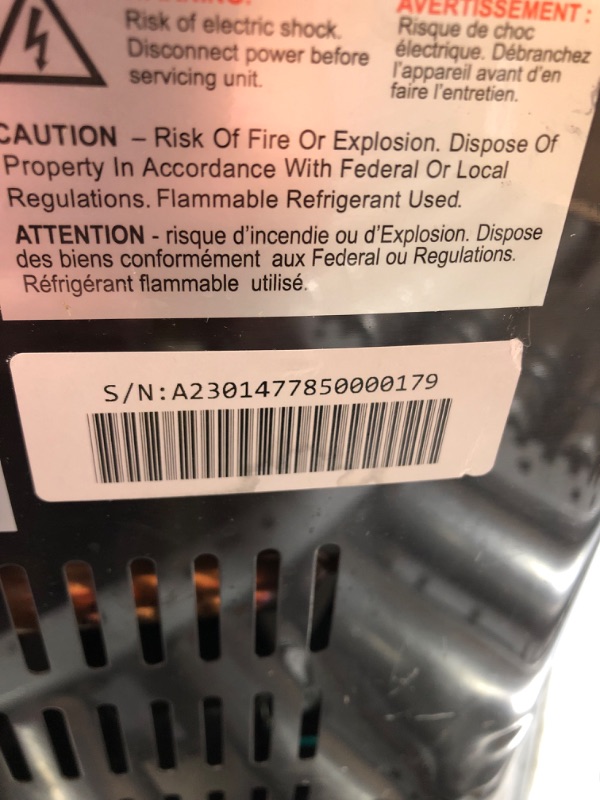 Photo 2 of **SEE NOTES**
Frigidaire EFIC237 Countertop Crunchy Chewable Nugget Ice Maker, 44lbs per day, Auto Self Cleaning, Black Stainless
