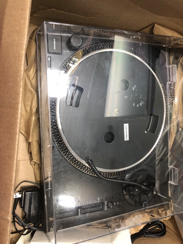 Photo 5 of Audio-Technica AT-LP120XUSB-BK Direct-Drive Turntable (Analog & USB), Fully Manual, Hi-Fi, 3 Speed, Convert Vinyl to Digital, Anti-Skate and Variable Pitch Control Black
