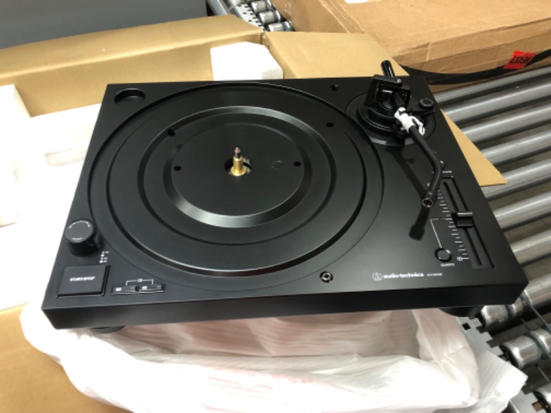 Photo 2 of Audio-Technica AT-LP120XUSB-BK Direct-Drive Turntable (Analog & USB), Fully Manual, Hi-Fi, 3 Speed, Convert Vinyl to Digital, Anti-Skate and Variable Pitch Control Black
