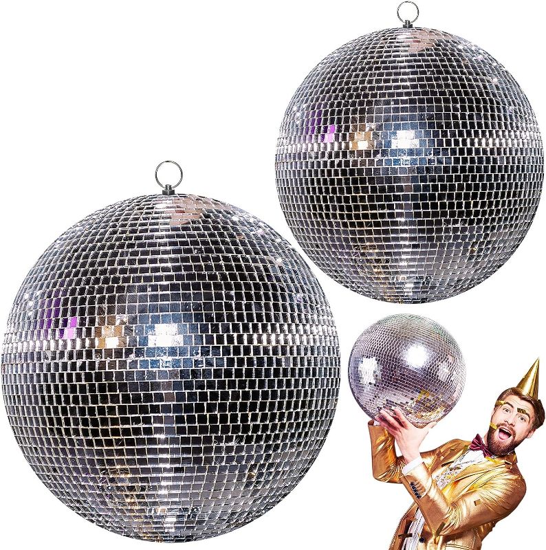 Photo 1 of 2 Pcs Jumbo Glass Disco Ball