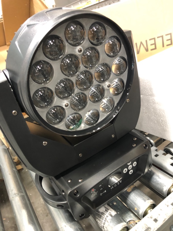 Photo 2 of **USED** UNABLE TO TEST FUNCTION**
SHEHDS Moving Head Light LED 19x15W RGBW 4in1 Beam