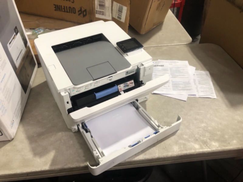 Photo 8 of ***USED - DIRTY - POWERS ON - PAPER JAMMED IN TRAY - SEE PICTURES***
HP Color LaserJet Pro M255dw Wireless Laser Printer, Remote Mobile Print, Duplex Printing, Works with Alexa (7KW64A), White
