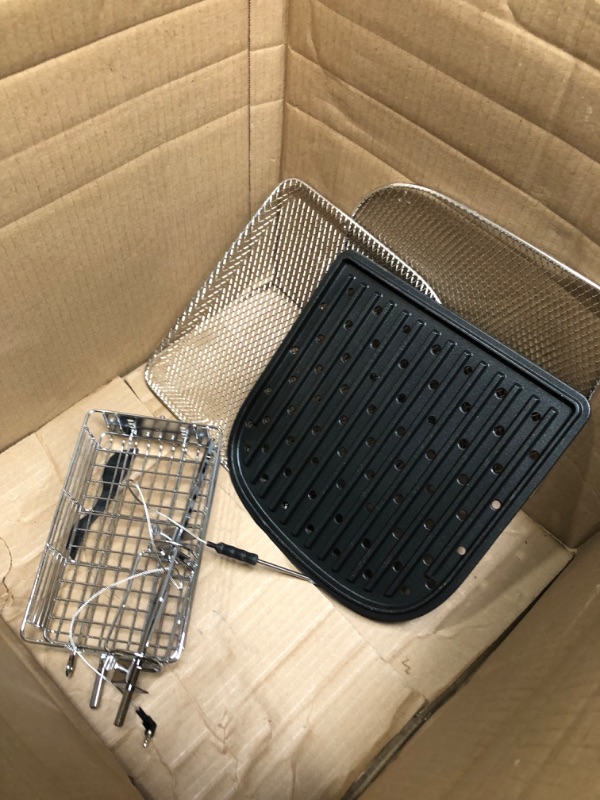 Photo 3 of 
Parts Only**Nuwave Brio Air Fryer Oven, 15.5Qt X-Large Family Size, SS Rotisserie Basket & Skewer Kit, Reversible Ultra Non-Stick Grill/Griddle Plate, Powerful...
Size:15.5QT Brio