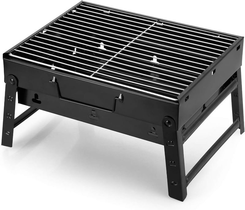 Photo 1 of 
Photo Reference Only***Uten Portable Charcoal Grill, Stainless Steel Folding Grill Table top Outdoor Smoker BBQ for Camping, Beach Barbecue, Smoker Grill for Camping Picnics...