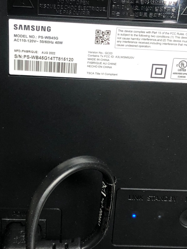 Photo 4 of MISSING SOUNDBAR SAMSUNG HW-B450 2.1ch Soundbar w/Dolby Audio, Subwoofer Included, Bass Boosted, Wireless Bluetooth TV Connection, Adaptive Sound Lite, Game Mode (Newest Model) HW-B450 Soundbar