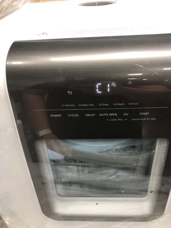 Photo 2 of COMFEE' Countertop Dishwasher, Portable Dishwasher with 6L Built-in Water Tank, Mini Dishwasher with More Space Inside, 7 Programs, UV Hygiene& Auto Door Open, for Apartments, Dorms& RVs
