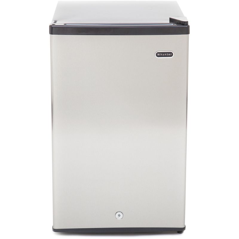 Photo 1 of PARTS ONLY DOES NOT GET COLD 
Whynter Cuf-210SS Energy Star Stainless Steel Upright Freezer with Lock, 2.1 cu ft
