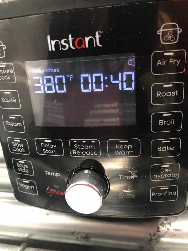 Photo 4 of **MINOR DAMAGE TO LID** Instant Pot Duo Crisp Ultimate Lid, 13-in-1 Air Fryer and Pressure Cooker Combo, Sauté, Slow Cook, Bake, Steam, Warm, Roast, Dehydrate, Sous Vide, & Proof, App With Over 800 Recipes, 6.5 Quart 6.5QT Ultimate