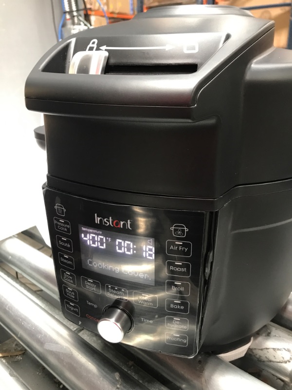 Photo 3 of *MINOR DAMAGE* Instant Pot Duo Crisp Ultimate Lid, 13-in-1 Air Fryer and Pressure Cooker Combo, Sauté, Slow Cook, Bake, Steam, Warm, Roast, Dehydrate, Sous Vide, & Proof, App With Over 800 Recipes, 6.5 Quart 6.5QT Ultimate