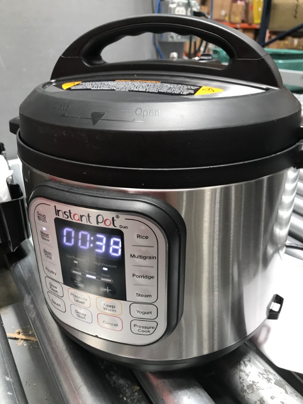 Photo 2 of **MISSING STEAM CAP* Instant Pot Duo 7-in-1 Electric Pressure Cooker, Slow Cooker, Rice Cooker, Steamer, Sauté, Yogurt Maker, Warmer & Sterilizer, Includes App With Over 800 Recipes, Stainless Steel, 6 Quart 6QT Duo Pressure Cooker