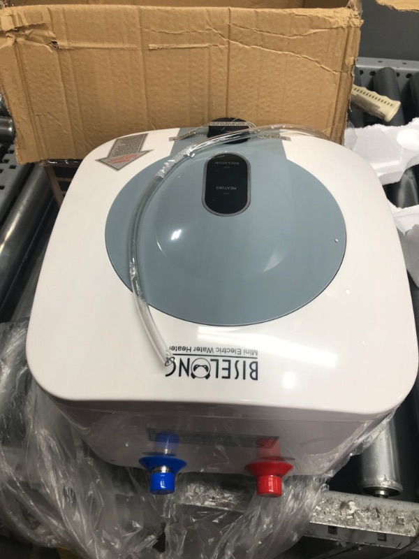 Photo 2 of 110V-120V 1.5Kw Electric Tank Hot 2.5 Gallon Water Heater Storage?Small Under Sink Counter RV TR Endless Trailer Kitchen Compact Point-of-Use,1 PCs 16” Long 1/2”FIP Stainless Steel Water Hoses 9.5L