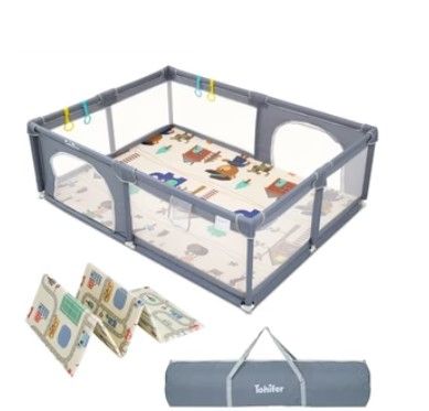 Photo 1 of *USED//MISSING PARTS**Tohifer Playpen with Mat
