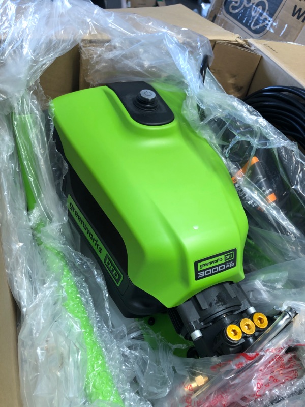 Photo 4 of **SEE NOTES**
Greenworks 3000 PSI (1.1 GPM) TruBrushless Electric Pressure Washer (PWMA Certified) & Karcher Pressure Washer Multi-Purpose Cleaning Soap Concentrate – for All Outdoor Surfaces – 1 Gallon 3000 PSI (Brushless)