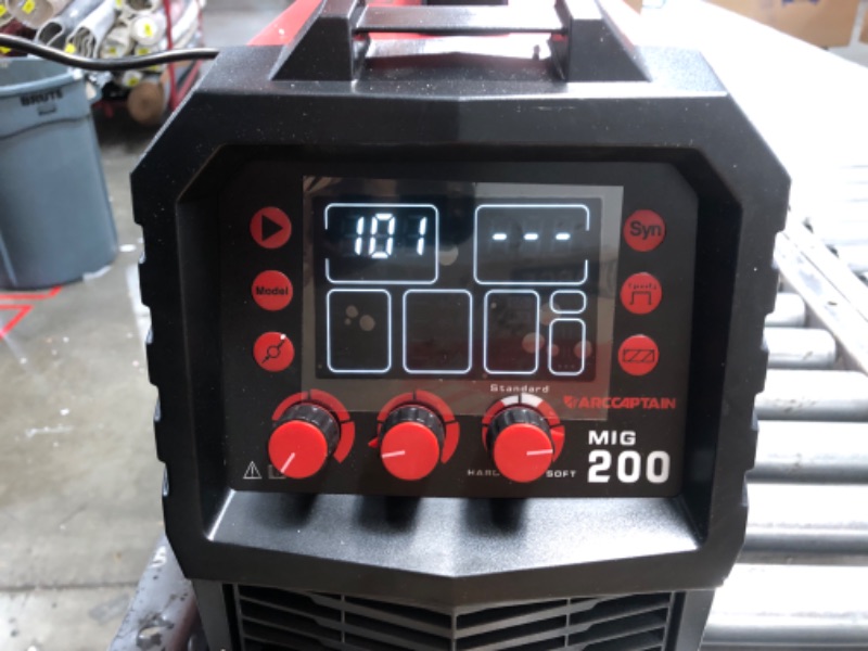 Photo 1 of ARCCAPTAIN MIG Welder, 200Amp 6 in 1 Gas MIG/Gasless Flux Core MIG/Stick/Lift TIG/Spot welding/Spool Gun 110V/200V Aluminum Multi Process Welding Machine with LED Digital Display, Burn Back Adjustment
