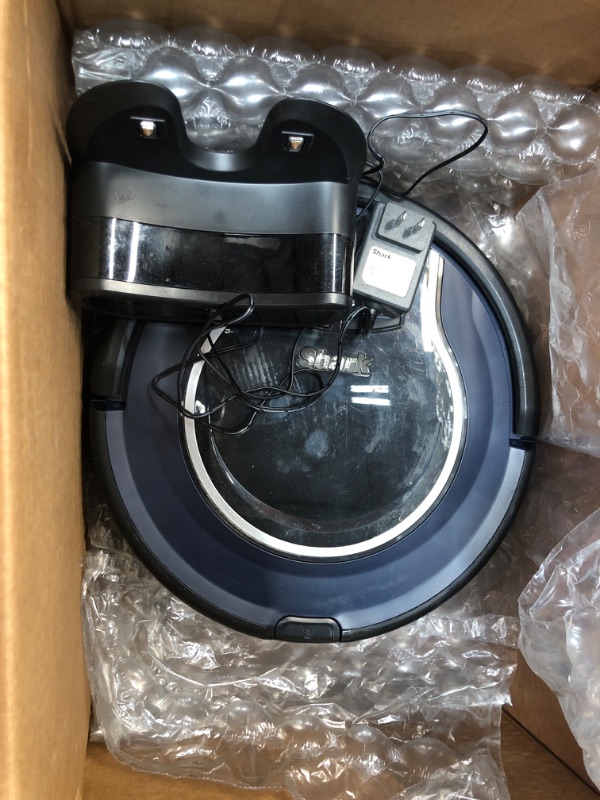 Photo 2 of Shark ION Robot Vacuum RV761 with Wi-Fi and Voice Control, 0.5 Quarts, in Black and Navy blue Standard Capacity
