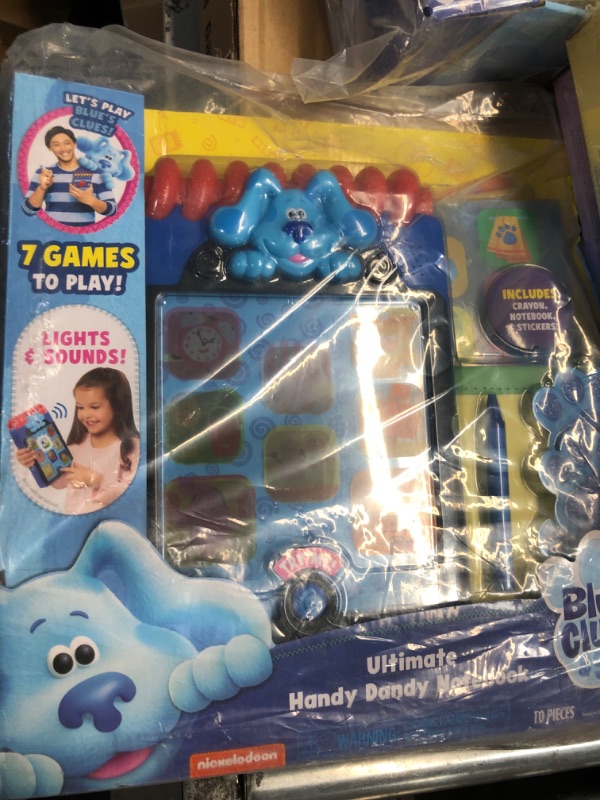 Photo 2 of Blue’s Clues & You! Ultimate Handy Dandy Notebook, Interactive Kids Toy with Lights and Sounds, Blue's Clues Game, by Just Play