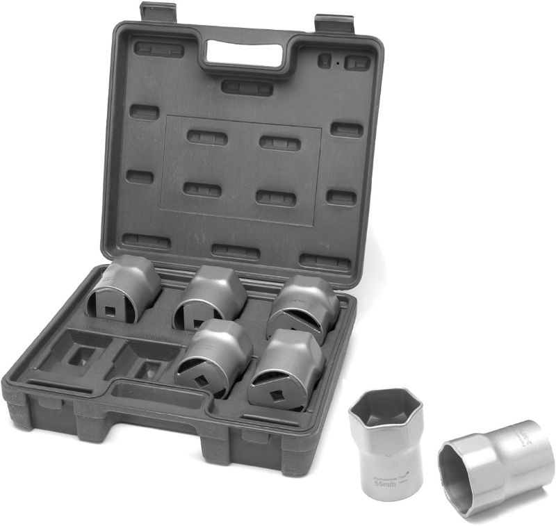 Photo 1 of 1/2-Inch Drive Wheel Bearing Lock Nut Socket Set, 7-Piece