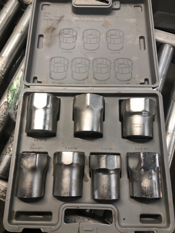 Photo 2 of 1/2-Inch Drive Wheel Bearing Lock Nut Socket Set, 7-Piece