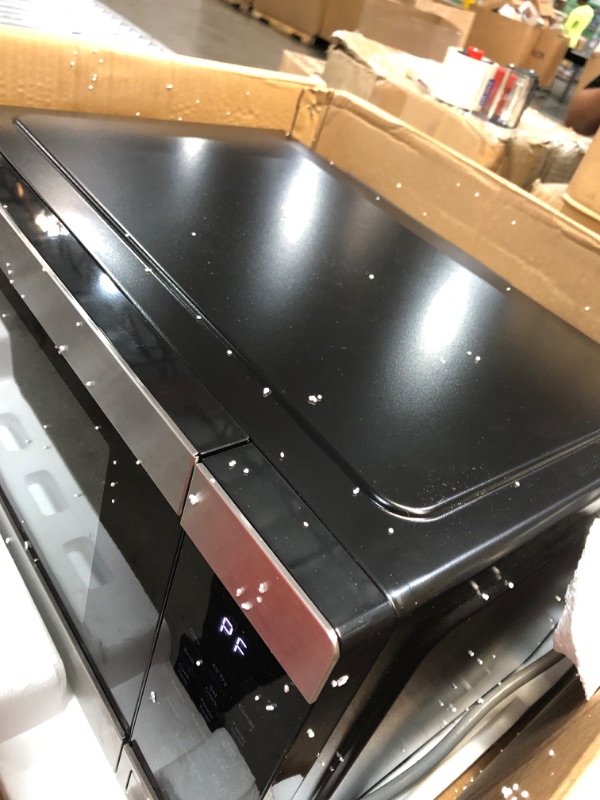 Photo 1 of GE 3-in-1 Countertop Microwave Oven | Complete With Air Fryer, Broiler & Convection Mode | 1.0 Cubic Feet Capacity, 1,050 Watts | Kitchen Essentials for the Countertop or Dorm Room | Stainless Steel