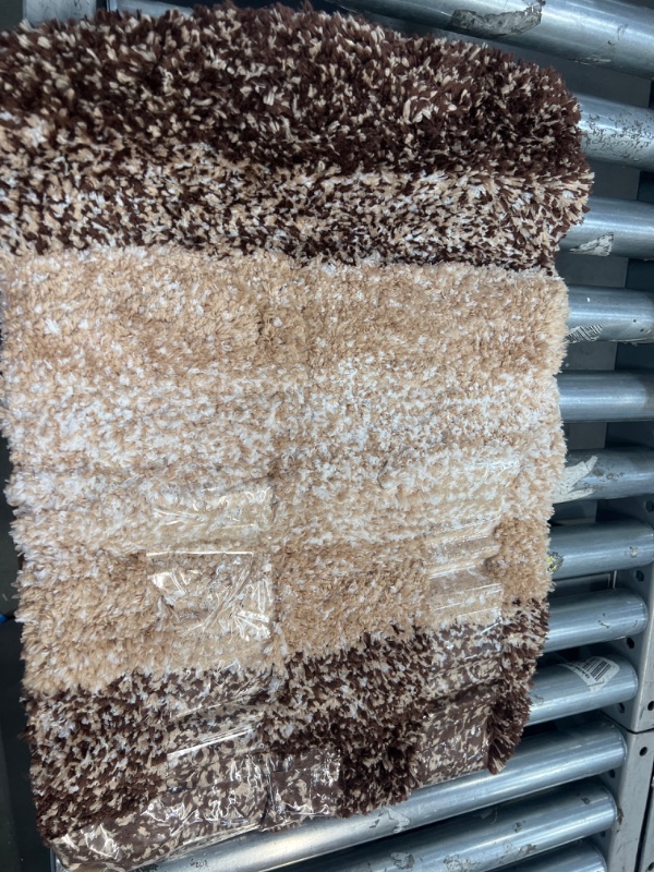 Photo 1 of 16x24 brown / Beige bathroom Rug 