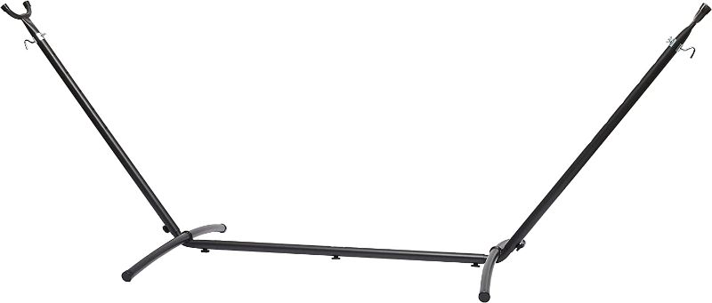 Photo 1 of **MINOR WEAR & TEAR**Amazon Basics Heavy-Duty Hammock Stand, Includes Portable Carrying Case, 9-Foot, Black
