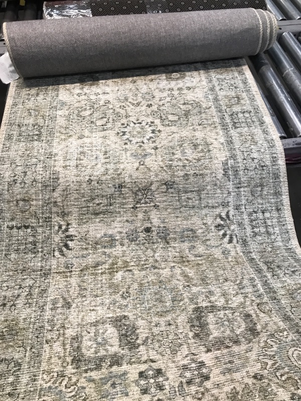 Photo 2 of ***DAMAGED***Loloi II Skye SKY-14 Natural / Sage Rug, 2'6"x10'0" - Runner