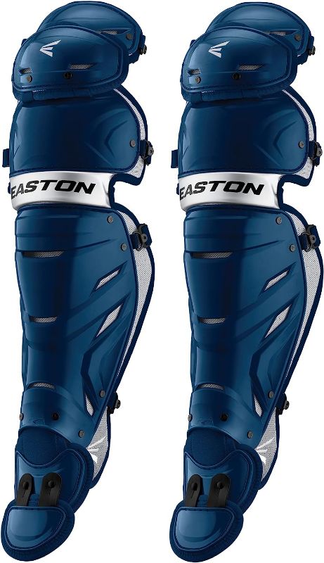 Photo 1 of Easton | PRO X Baseball Catcher's Leg Guards | NOCSAE Approved | Intermediate/Adult | Multiple Colors
