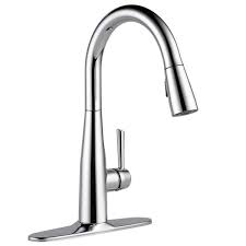 Photo 1 of Delta Essa Single-Handle Pull-Down Sprayer Kitchen Faucet with MagnaTite Docking in Chrome