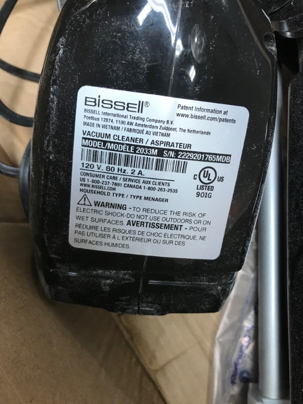 Photo 1 of BISSELL Featherweight Stick Lightweight Bagless Vacuum with Crevice Tool, 2033M, Black
