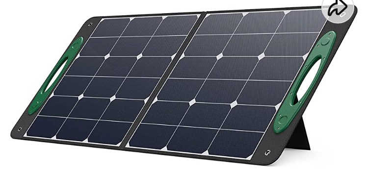 Photo 1 of ***PARTS ONLY NOT FUNCTIONAL***OKMO OS100 Portable Solar Panel for OKMO G1000/G2000 Portable Power Station Foldable Solar Charger with USB Outputs for Outdoor RV Camping Off Grid Solar Power Backup