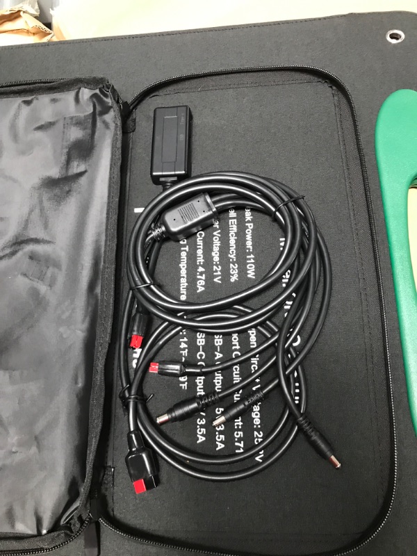 Photo 1 of ***PARTS ONLY NOT FUNCTIONAL***OKMO OS100 Portable Solar Panel for OKMO G1000/G2000 Portable Power Station Foldable Solar Charger with USB Outputs for Outdoor RV Camping Off Grid Solar Power Backup