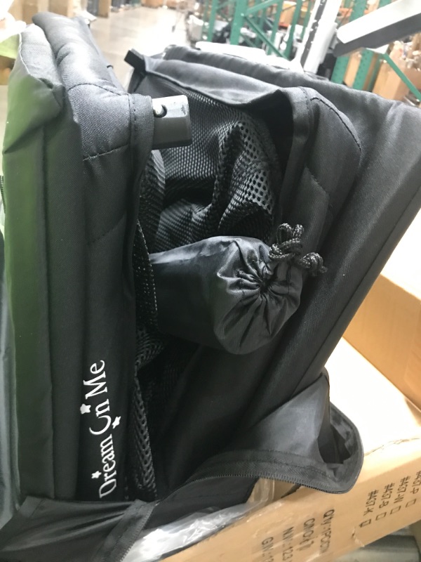 Photo 1 of Dream On Me Travel Light Playard In Black, Lightweight, Portable And Easy To Carry Baby Playard, Indoor And Outdoor - With A Soft And Comfortable Mattress Pad Black Playard
