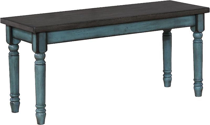 Photo 1 of **TOTAL OF 8 SCREWS, SPRING AND REGULAR WASHERS INCLUDED,** MISSING ASSEMBLY INSTRUCTIONS**
Powell Furniture Willow Dining Bench, Multicolor, 40”W x 14.02”D x 18.31”H
