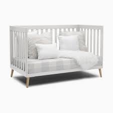 Photo 1 of **LOOSE HARDWARE**Delta Children Essex 4-in-1 Convertible Baby Crib, Bianca White with Natural Legs 