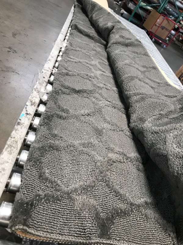 Photo 1 of 12' charcoal grey rug 