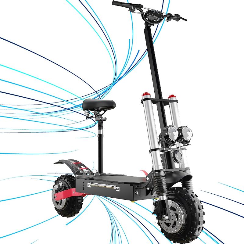 Photo 1 of JUEYING X60 Electric Scooter,50 MPH Powered by 5600W Motors, 60V 20A Battery, 60 Miles Long Ranges, Hydraulic Shock Absorption