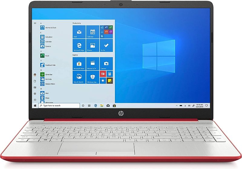 Photo 1 of ***TESTED/ POWERS ON***HP 15-DW0083 15.6 inches 4GB 128GB Intel Pentium Silver N5000 Win10, Scarlet Red (Renewed), 15-15.99 inches
