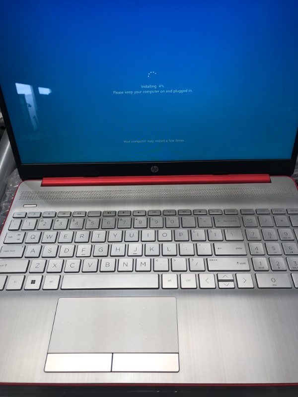 Photo 2 of ***TESTED/ POWERS ON***HP 15-DW0083 15.6 inches 4GB 128GB Intel Pentium Silver N5000 Win10, Scarlet Red (Renewed), 15-15.99 inches