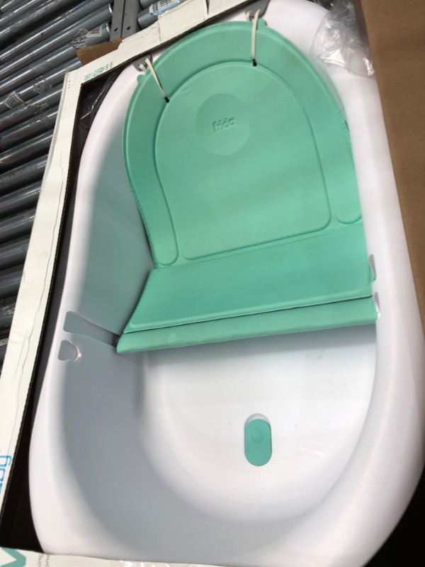 Photo 2 of 4-in-1 Grow-with-Me Bath Tub by Frida Baby Transforms Infant Bathtub to Toddler Bath Seat with Backrest for Assisted Sitting in Tub