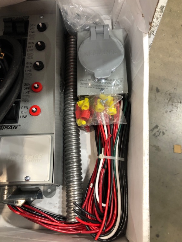 Photo 3 of **PARTS ONLY**
Reliance Controls 31410CRK Pro/Tran 10-Circuit 30 Amp Generator Transfer Switch Kit (L14-30P to L14-30R)